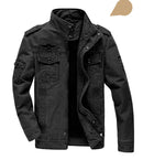 Novo 2023 casual jaqueta militar do exército dos homens plus size M-6XL jaqueta masculina força aérea uma primavera & outono carga jaquetas dos homens casaco