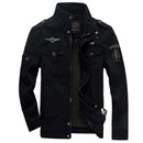 Novo 2023 casual jaqueta militar do exército dos homens plus size M-6XL jaqueta masculina força aérea uma primavera & outono carga jaquetas dos homens casaco