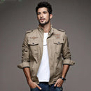 Novo 2023 casual jaqueta militar do exército dos homens plus size M-6XL jaqueta masculina força aérea uma primavera & outono carga jaquetas dos homens casaco