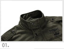 Novo 2023 casual jaqueta militar do exército dos homens plus size M-6XL jaqueta masculina força aérea uma primavera & outono carga jaquetas dos homens casaco